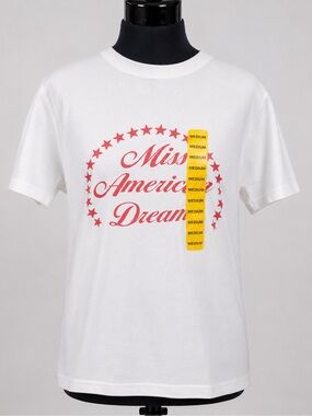 Wildfox Miss American Dream Graphic Tee Women’s Medium White Red Star T-Shirt